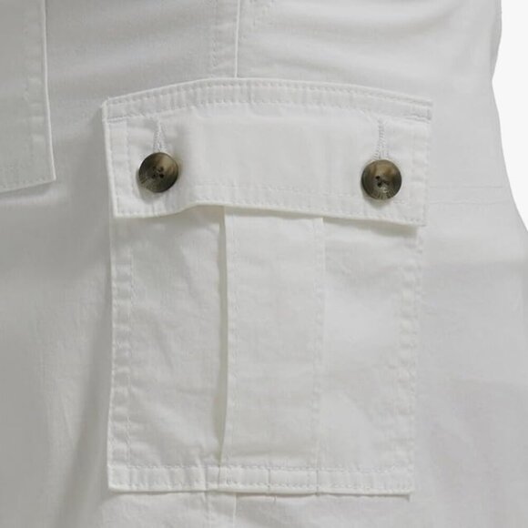NWT Lee womens Ultra Lux Comfort With Flex-to-go Cargo Skort, white, size 4 - Picture 4 of 12
